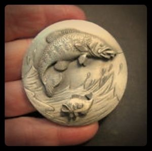 Pewter Fishing pin